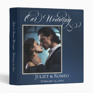 Our Wedding Photo Mountain Album - Blue 3 Ring Binder