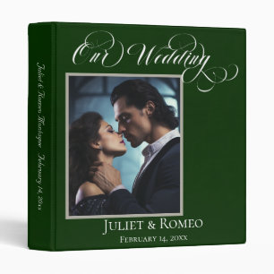 Our Wedding Photo Mountain Album - Emerald 3 Ring Binder