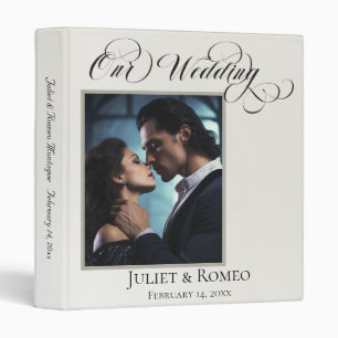 Our Wedding Photo Mountain Album - Ivory 3 Ring Binder