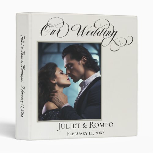 Our Wedding Photo Mountain Album - Ivory 3 Ring Binder