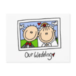 Our Wedding Photograph Tshirts and Gifts Postcard