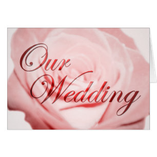 Our Wedding : Pink Flower : Cards