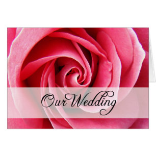 Our Wedding : Pink Rose : Cards