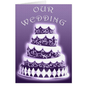 Our Wedding : Purple Cake : Cards
