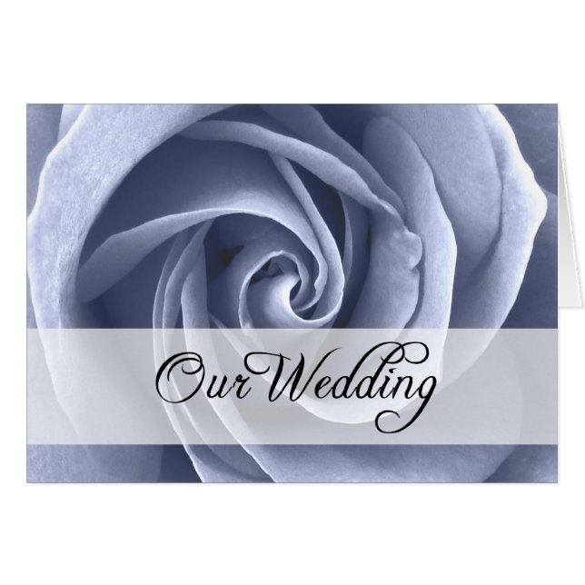 Our Wedding : Purple Rose : Cards (Front Horizontal)