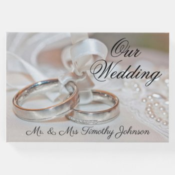 Our Wedding Ring Pillow Guest Book by NatureTales at Zazzle