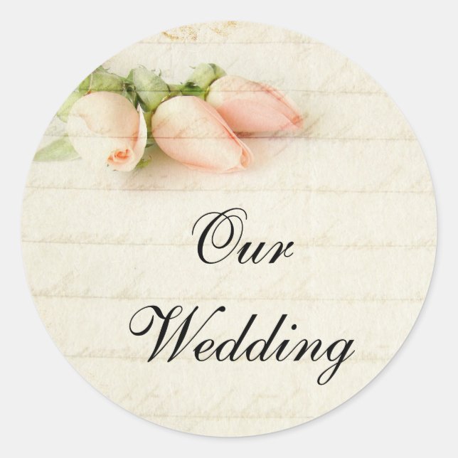 Our Wedding Sticker (Front)