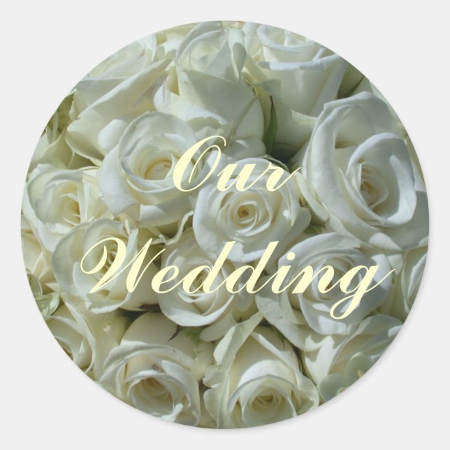 Our Wedding Sticker (Front)