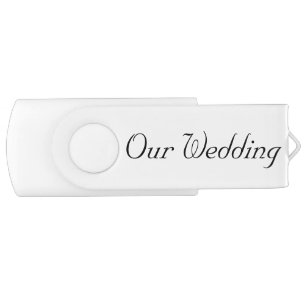 OUR WEDDING SWIVEL FLASH DRIVE