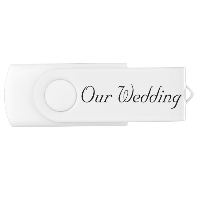 OUR WEDDING SWIVEL FLASH DRIVE (Front)