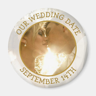 Our Weddng Date Personalized Reminder Magnet