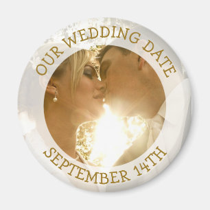 Our Weddng Date Personalized Reminder Magnet