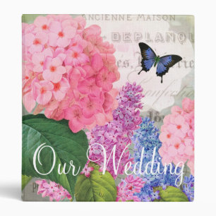 Our Weeding Floral Ring Avery Signature 1" Binder
