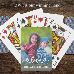 Our Winning Hand - Love Family Photo Poker Cards