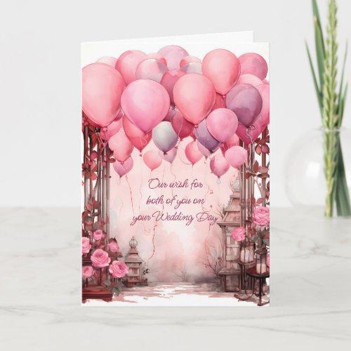 Our wish for both of you on your Wedding Day Card