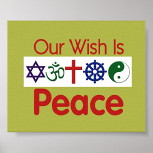 Our Wish PEACE Poster
