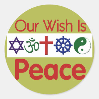 Our Wish PEACE Sticker