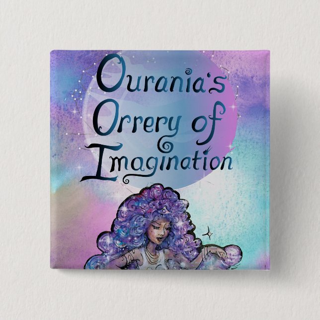 Ourania’s Orrery of Imagination Button (Front)