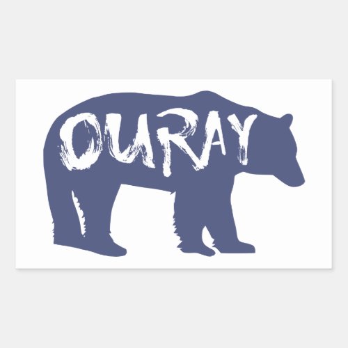 Ouray Bear Rectangular Sticker