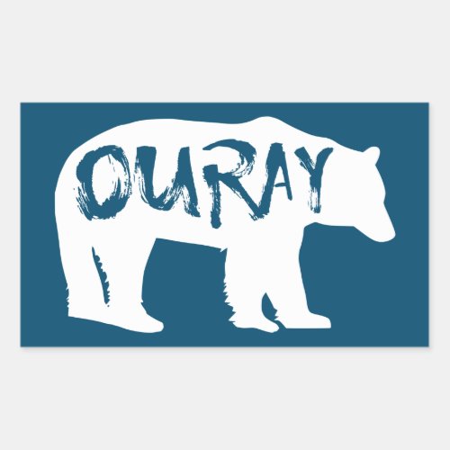 Ouray Bear Rectangular Sticker