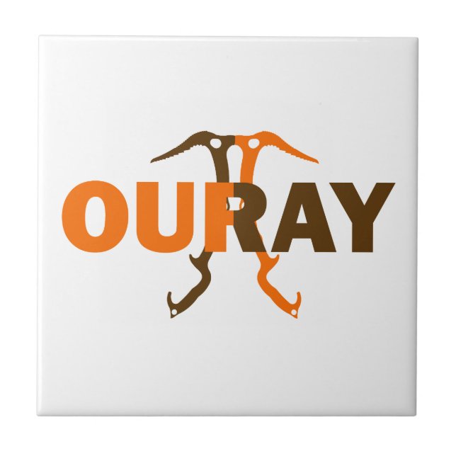Ouray Colorado Ceramic Tile (Front)