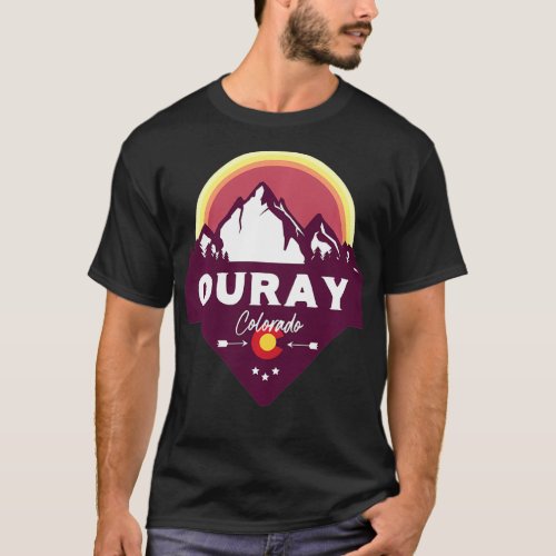 Ouray Colorado CO Rocky Mountains Hiking Skiing  T_Shirt