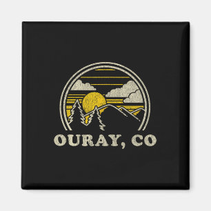 Ouray Colorado Co T Shirt Vintage Hiking Mountains Magnet