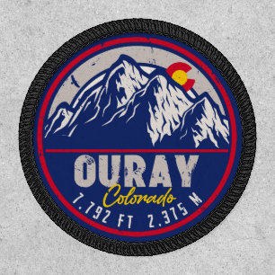 Ouray Colorado Flag Camping Hiking Souvenirs 80s Patch