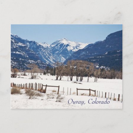 Ouray, Colorado In Winter Postcard