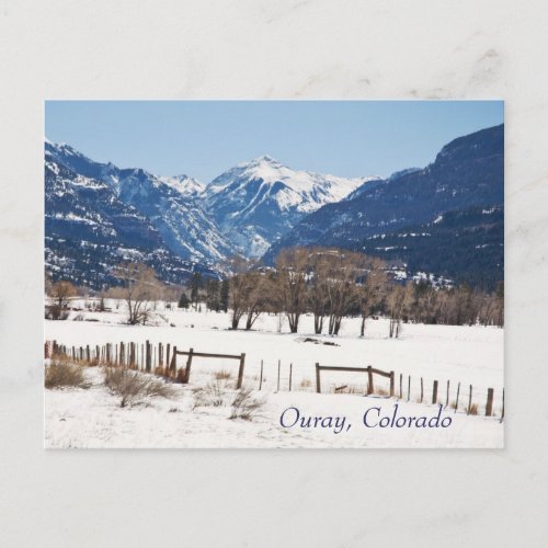 Ouray Colorado in Winter Postcard