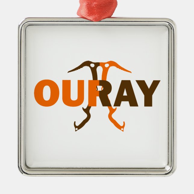 Ouray Colorado Metal Ornament (Front)