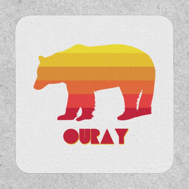 Ouray Colorado Rainbow Bear Patch (Front)