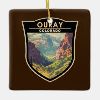 Ouray Colorado Travel Art Vintage