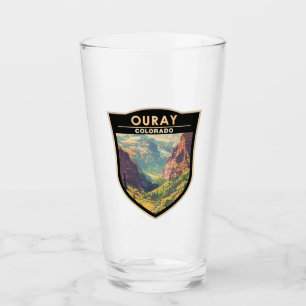 Ouray Colorado Travel Art Vintage Glass