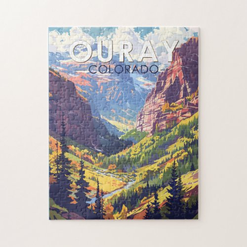 Ouray Colorado Travel Art Vintage Jigsaw Puzzle