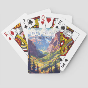 Ouray Colorado Travel Art Vintage Poker Cards