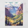 Ouray Colorado Travel Art Vintage Postcard