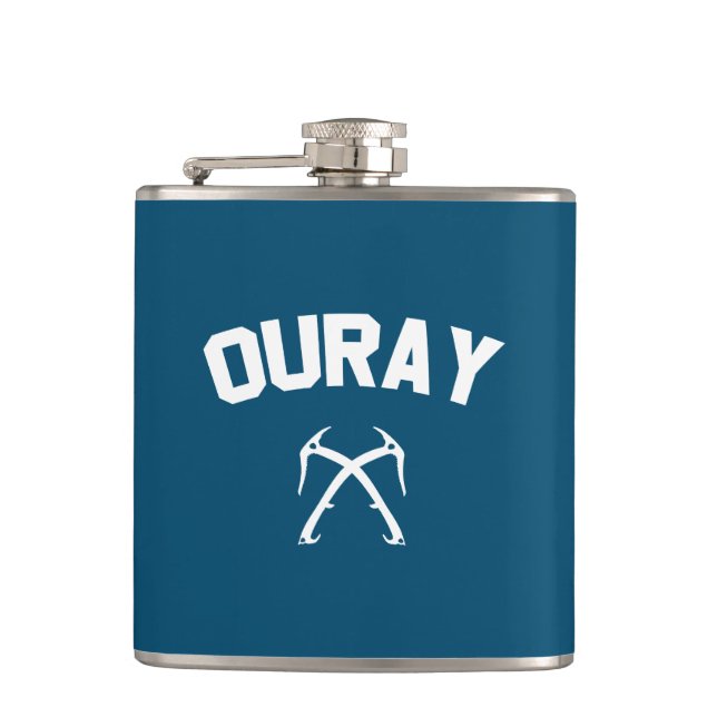 Ouray Ice Climbing Flask (Front)