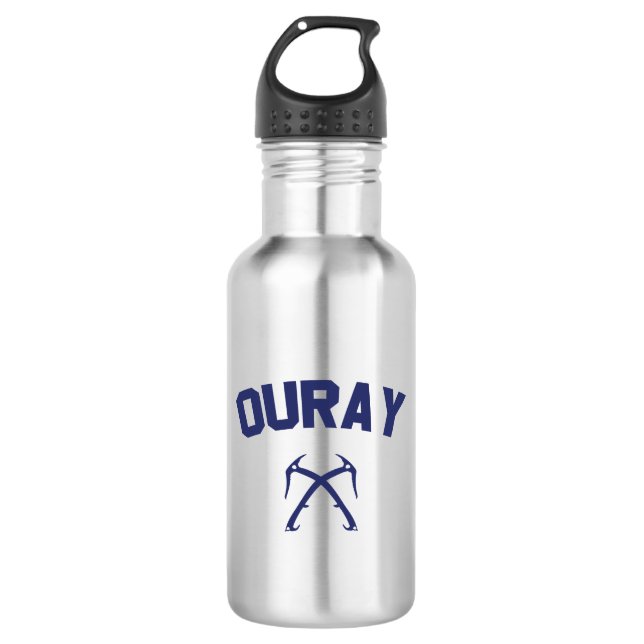 Ouray Ice Climbing Stainless Steel Water Bottle (Front)