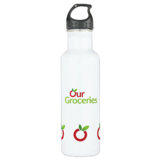OurGroceries 24 oz Stainless Steel Water Bottle