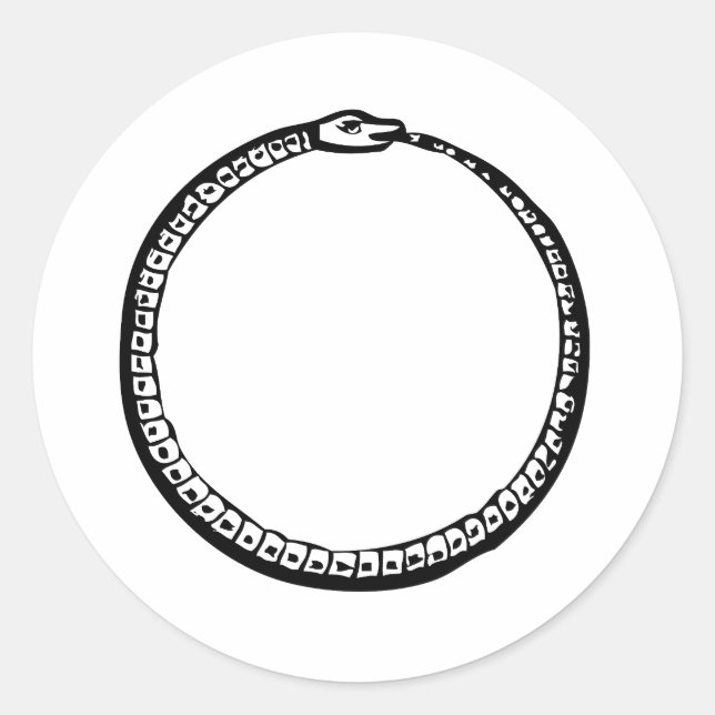 Ouroboros Classic Round Sticker (Front)