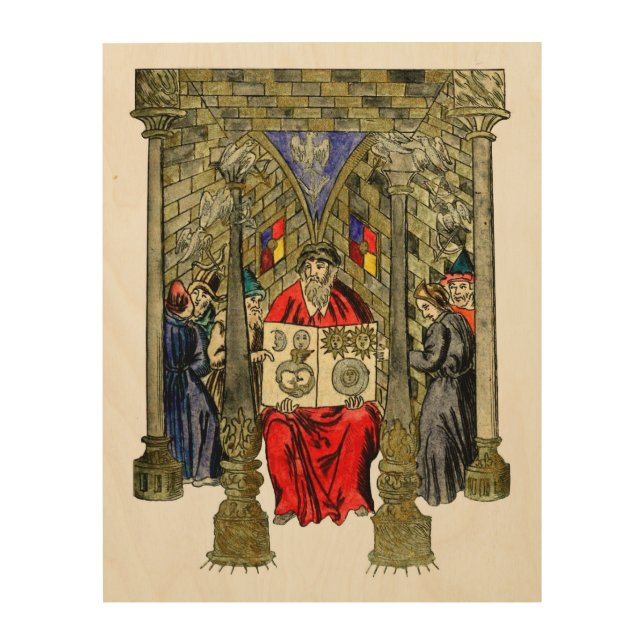 Ouroboros Dragon Alchemy Wood Wall Decor (Front)