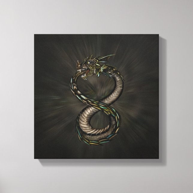 Ouroboros - Infinity Dragon Canvas Print (Front)
