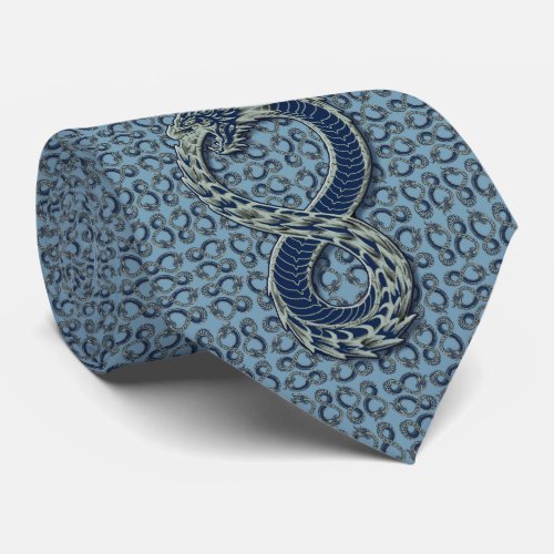 Ouroboros on Pewter Blue Neck Tie