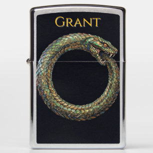 Ouroboros Serpent — Ancient Symbol Zippo Lighter