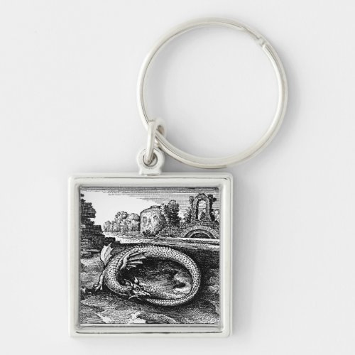 Ouroboros Serpent keychain