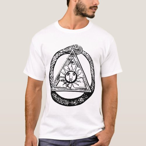 Ouroboros Serpent Triangle American Apparel Free M T_Shirt