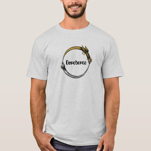 Ouroboros Snake and Dragon T_Shirt