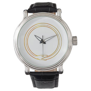 Ouroboros snake golden self ingesting snake symbol watch