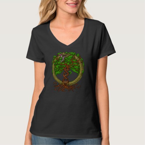 Ouroboros Snake Tree Of Life T_Shirt
